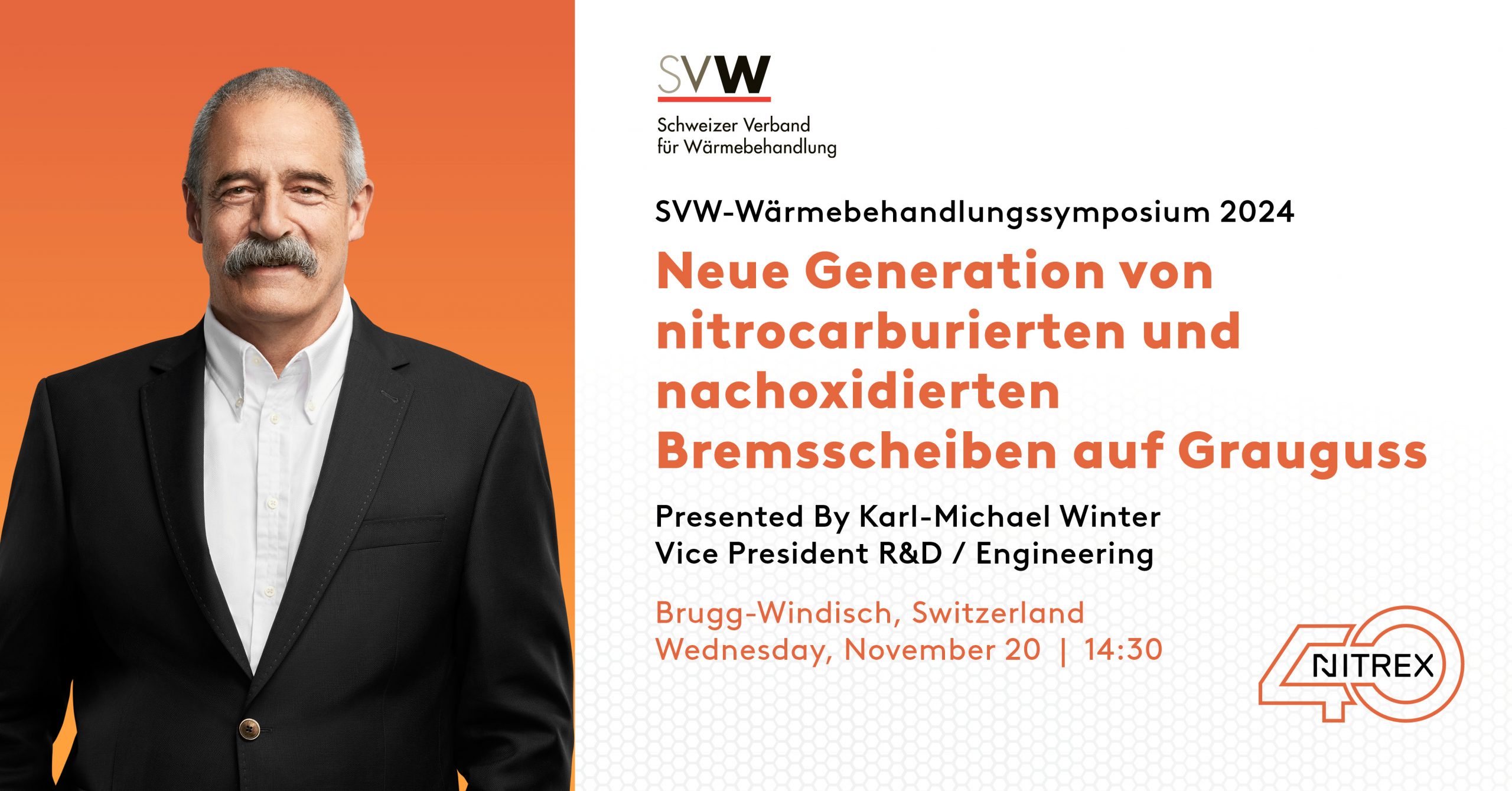 SVW-Wärmebehandlungssymposium: Nitrex’s Approach to Superior Brake Rotor Performance